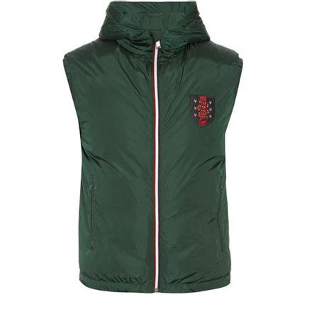 men's gucci vest|designer hooded gilets for men.